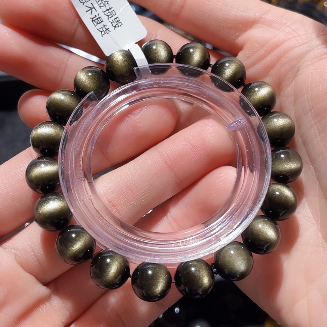 黑曜岩手链未镶嵌大*