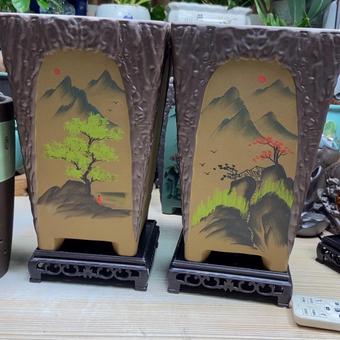 瓷片陶瓷花盆陶瓷艺术