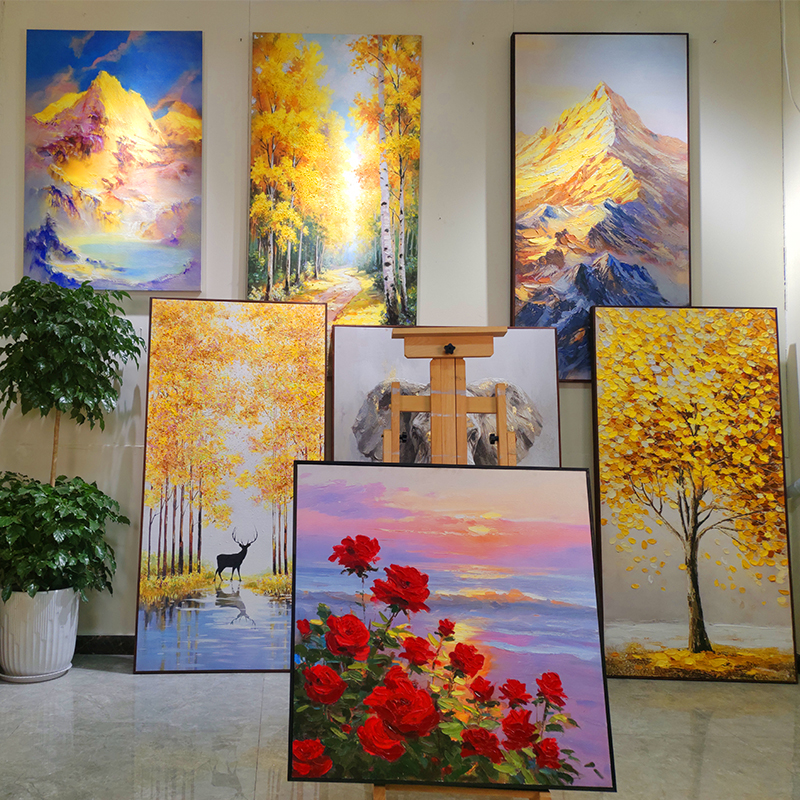 A百搭时尚餐厅玄关沙发背景挂画1