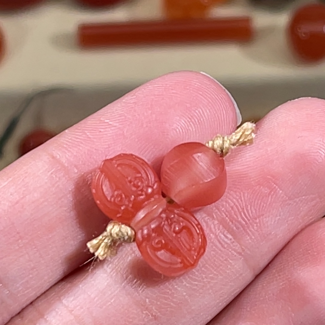 南红玛瑙未镶嵌配饰套装不退换