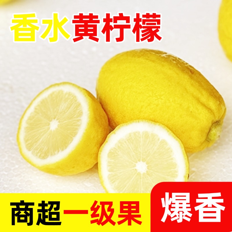 广西「黄柠檬」中大果新鲜水果现摘现发果肉饱满无籽爆香批发