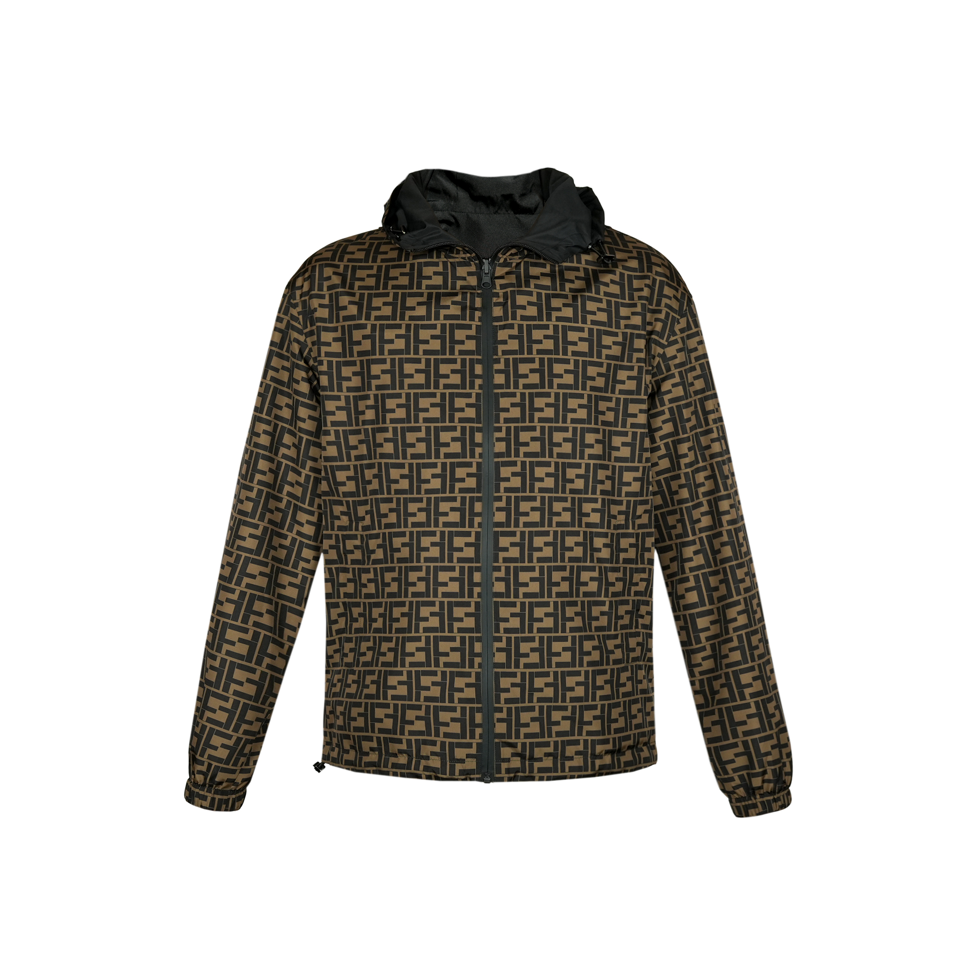 朗尼芬迪早秋上新满印老花双面穿单夹克时尚百搭7331150118