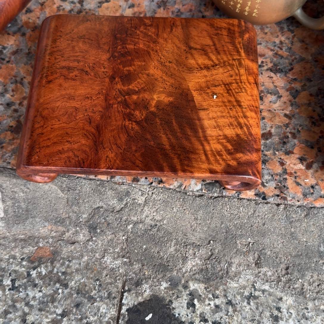 大果紫檀（缅甸花梨）花梨书卷底座