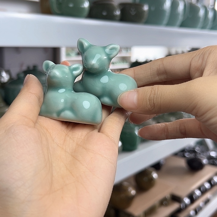 龙泉云间青瓷小米茶器