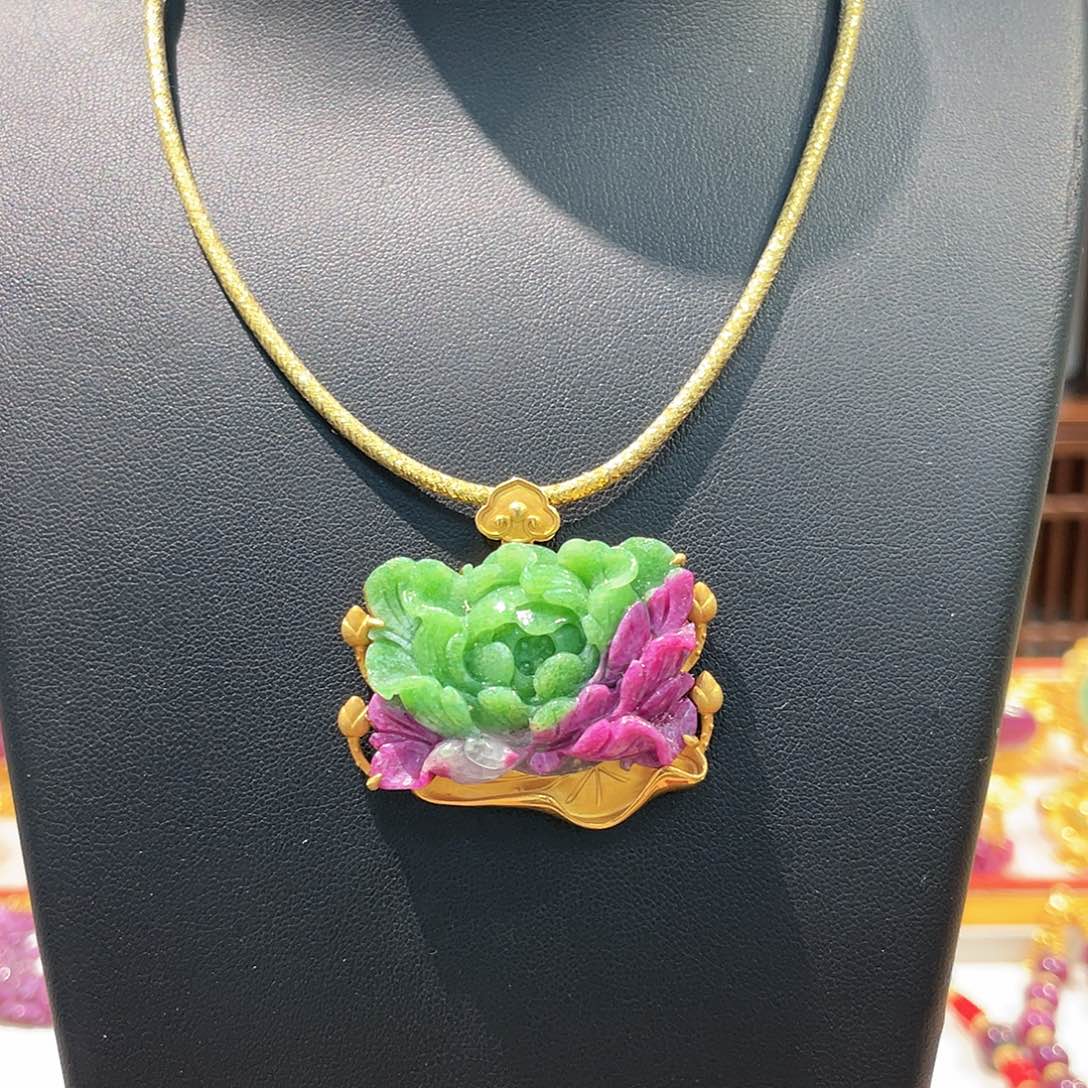 锦纶非金属吊坠红宝