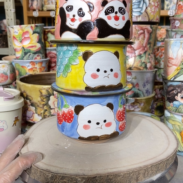 红陶景德镇艺术手绘作品