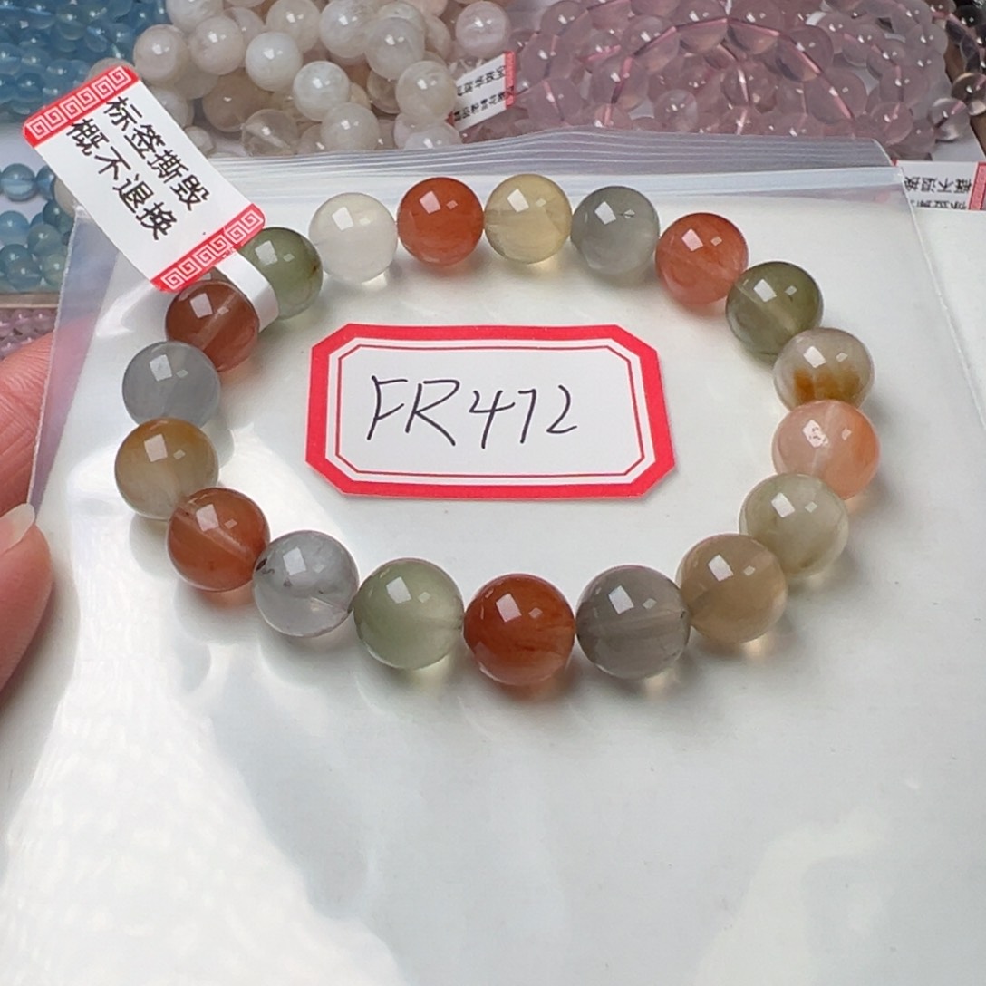 水晶手链未镶嵌小*气彩兔毛10.2mm左右