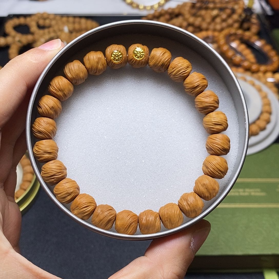 猴头核桃手串双18k金标鬼印无相10左右全品239号