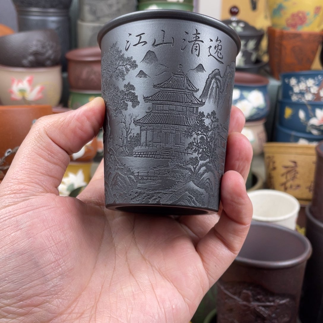 紫砂茶杯紫砂茶杯