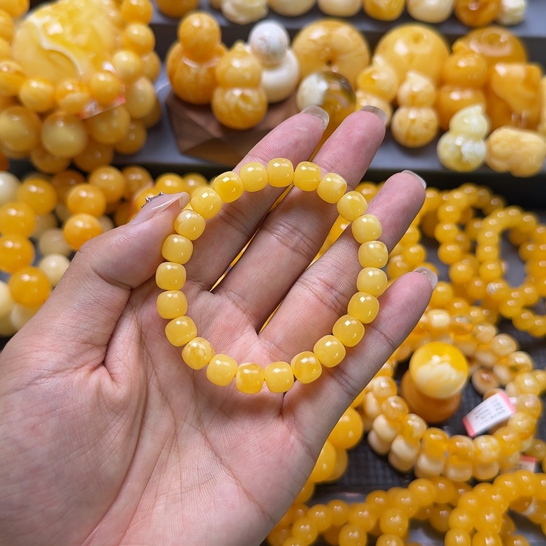 未镶嵌蜜蜡珠宝奇石同料9mm