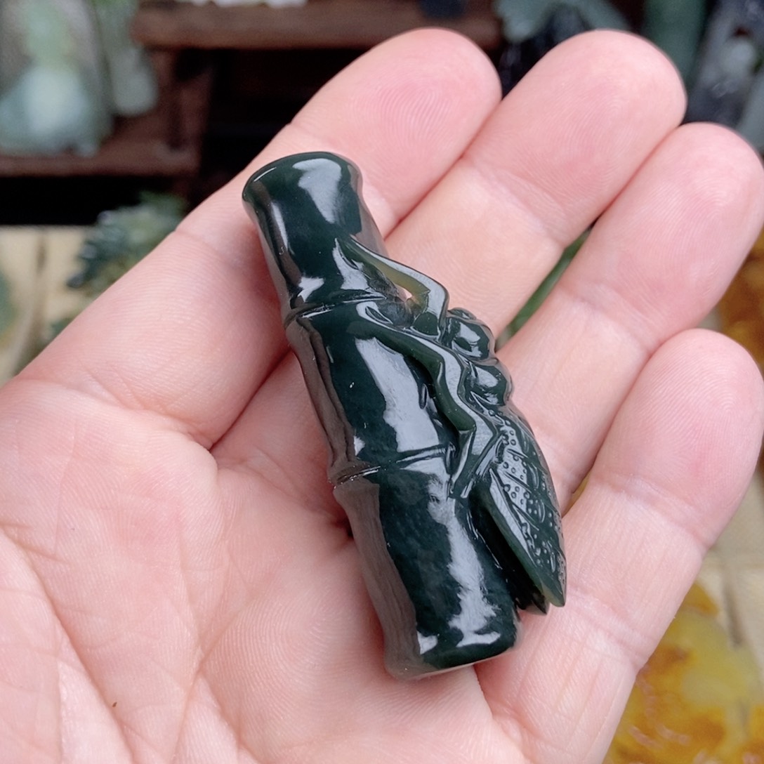 和田玉挂件未镶嵌逆*