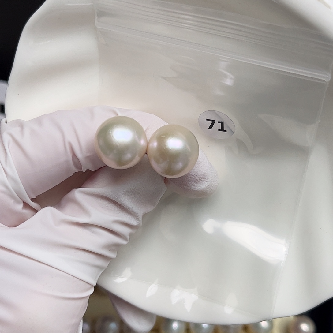 大***麻银S925镶嵌耳饰淡水珍珠