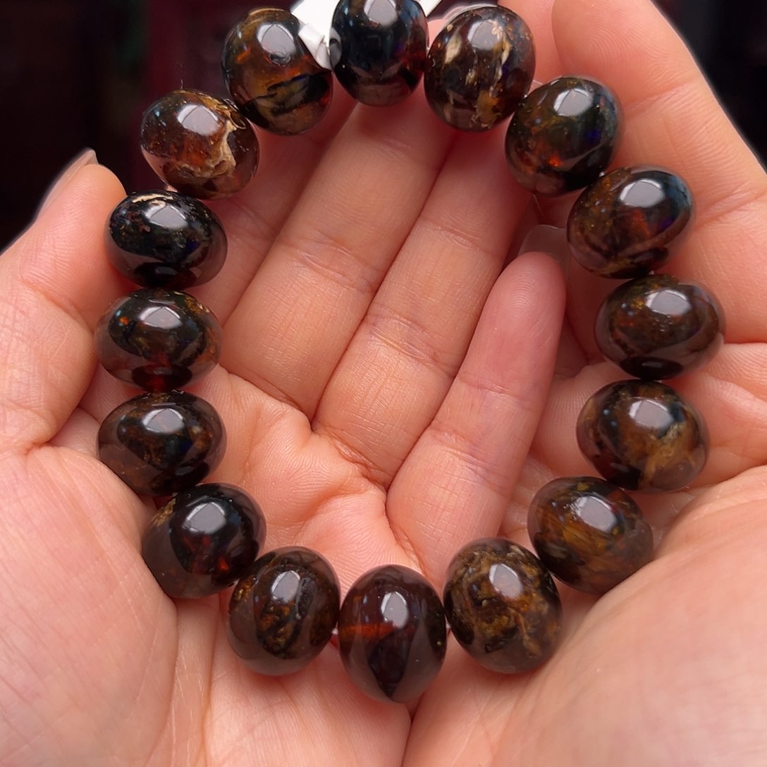 琥珀裸石未镶嵌念***别抚顺琥珀10336十七