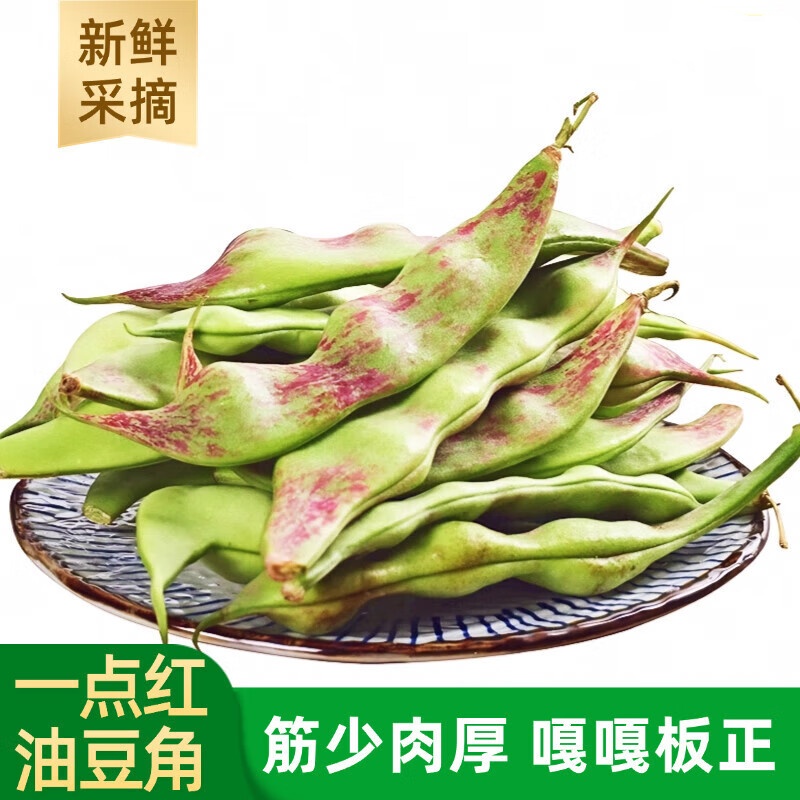 【2025】新油豆角冒泡东北一点红九月青油豆角新鲜现摘开锅烂