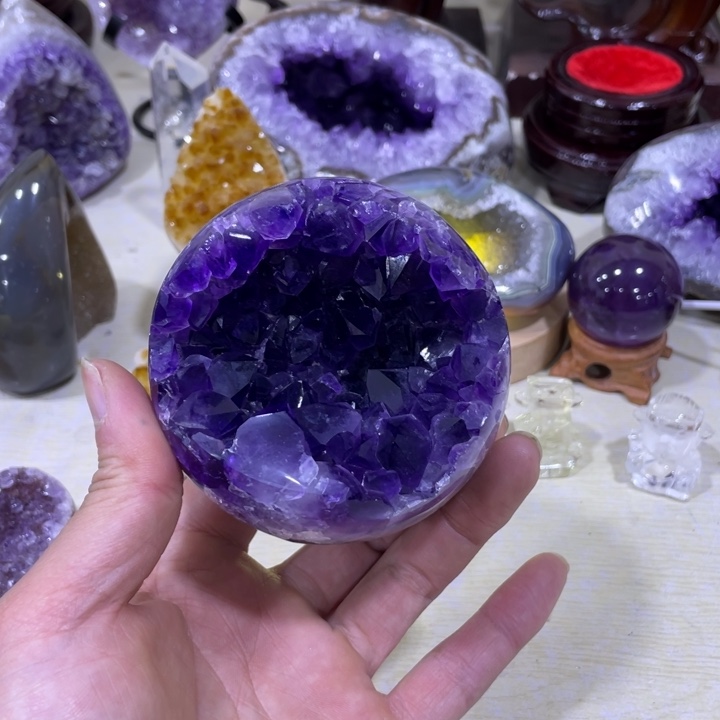 紫晶开口笑未镶嵌