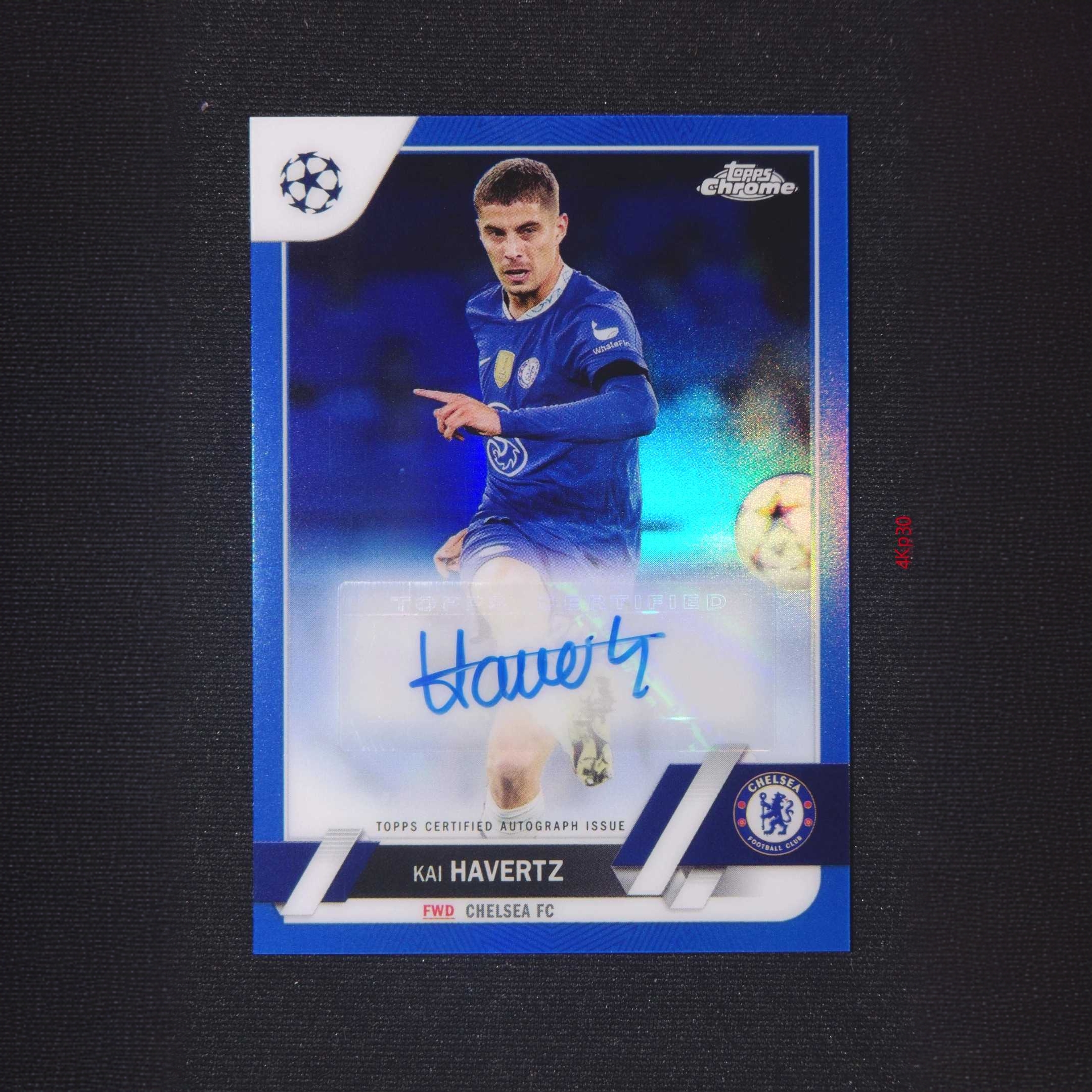 【直播开价】哈弗茨 150编 签字 帕尼尼足球国宝手提球星卡