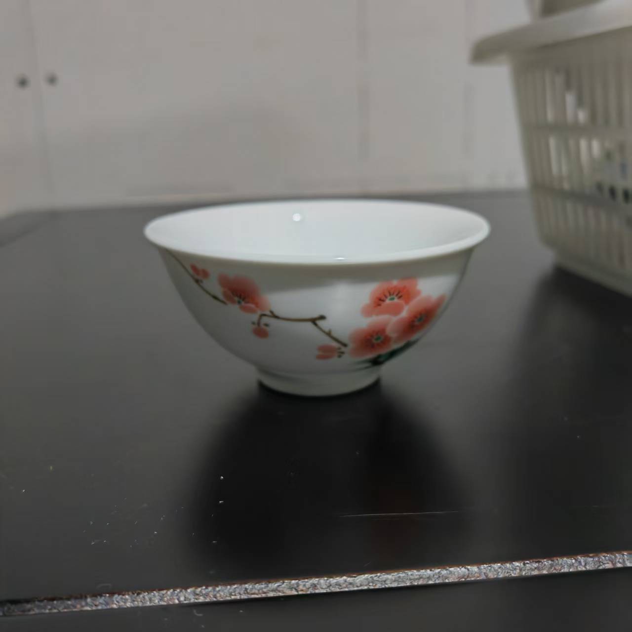 景德镇  翠竹红梅   小茶杯