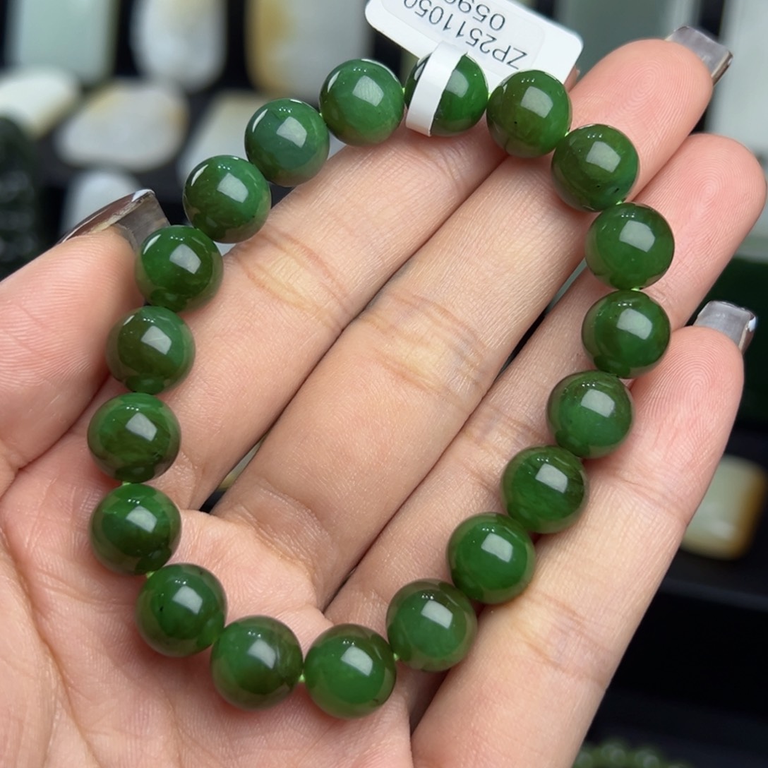 未镶嵌手串和田玉卡10