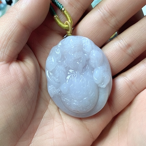 翡翠颈饰未镶嵌百*天然缅甸翡翠a货