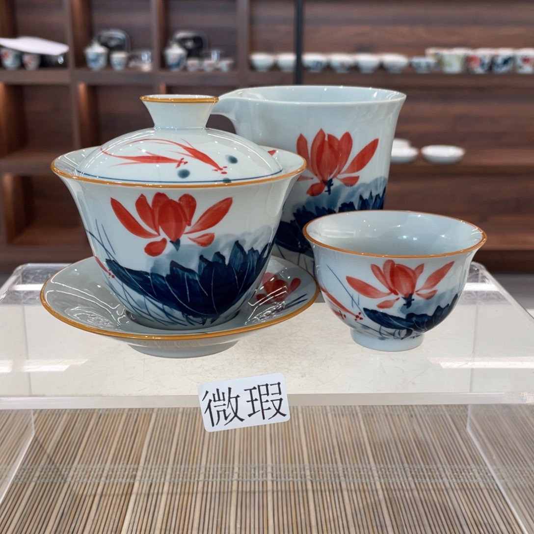 釉下老陶泥手工绘制