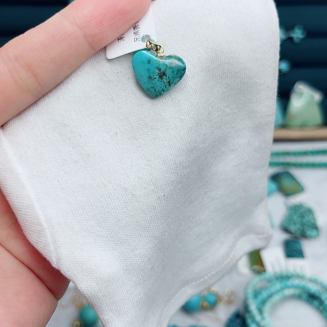 绿松石18K金镶嵌绿松石