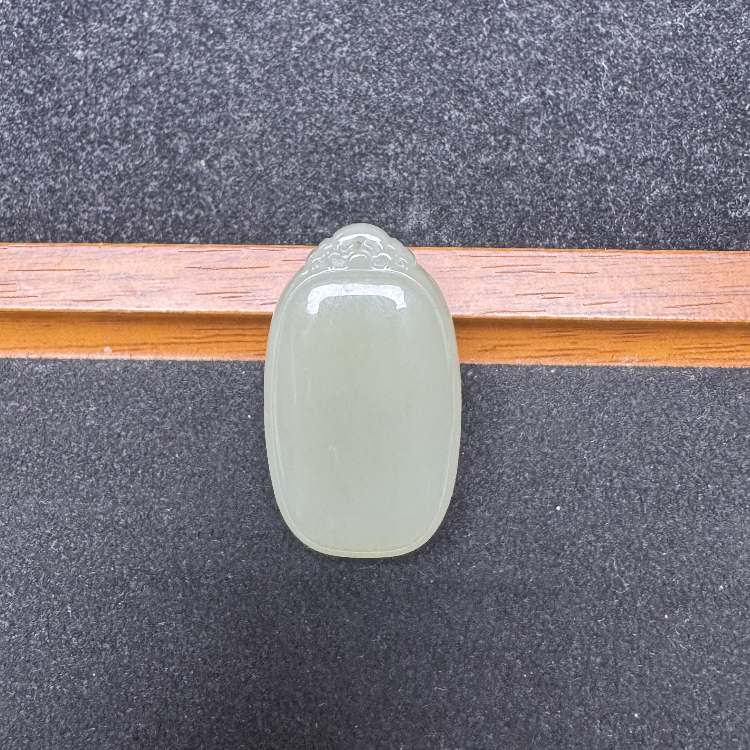 达麦甄选 天然和田玉晴水祥云无事牌40mm*25mm FY-W02