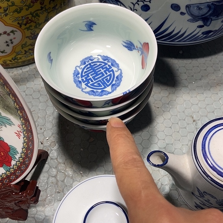 瓷片用****1景德镇陶瓷碗4个