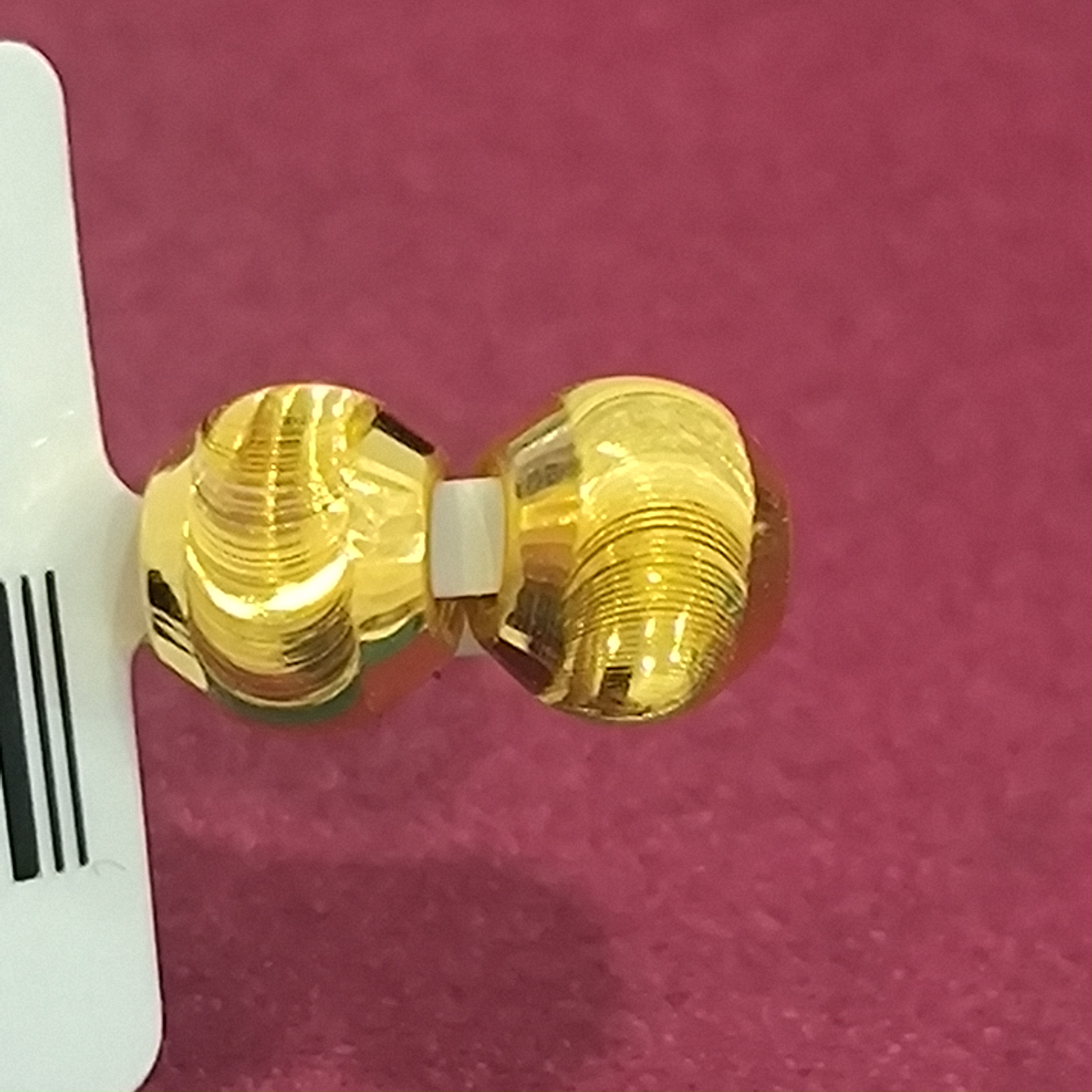 【思思专享】足金999投资金  双猫珠 ZP 0.41 添金纳福 