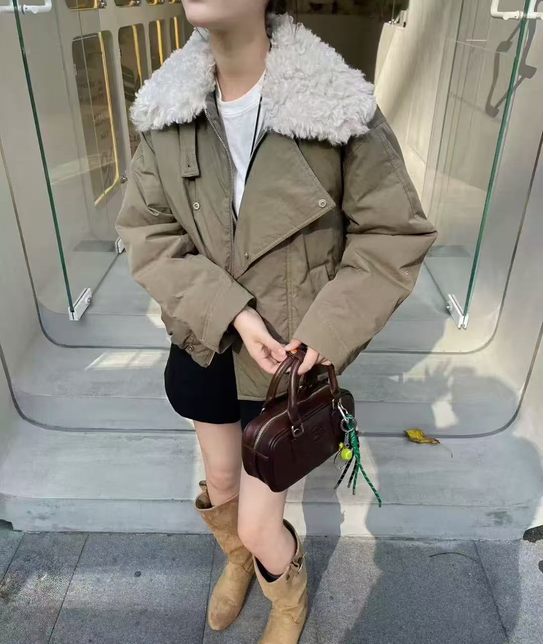 2025冬新款时尚百搭韩系保暖石墨烯棉服保暖外套