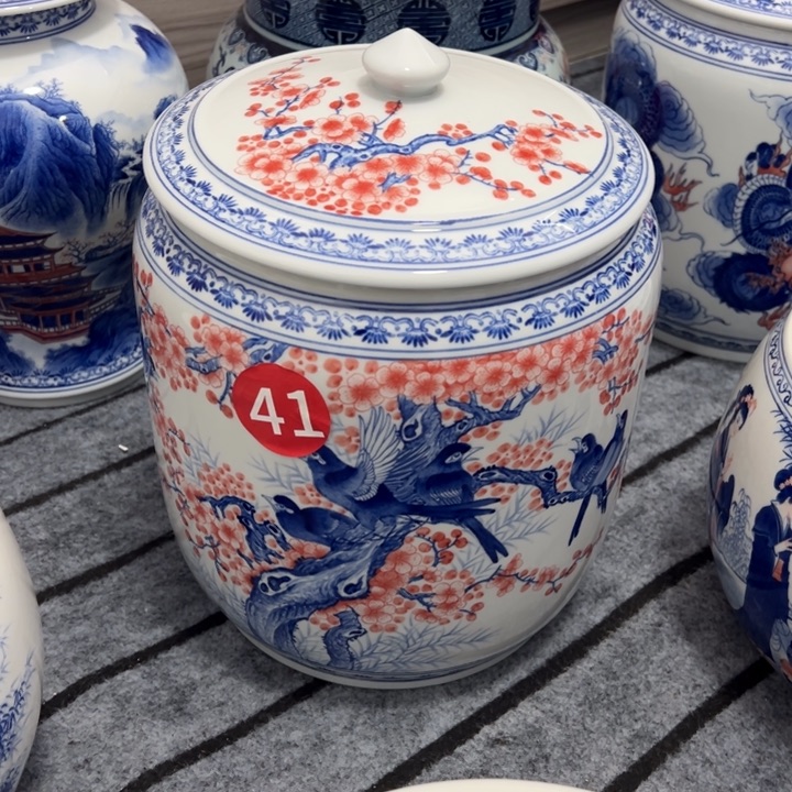 金***传陶纪念瓷器喜上眉梢东瓜罐