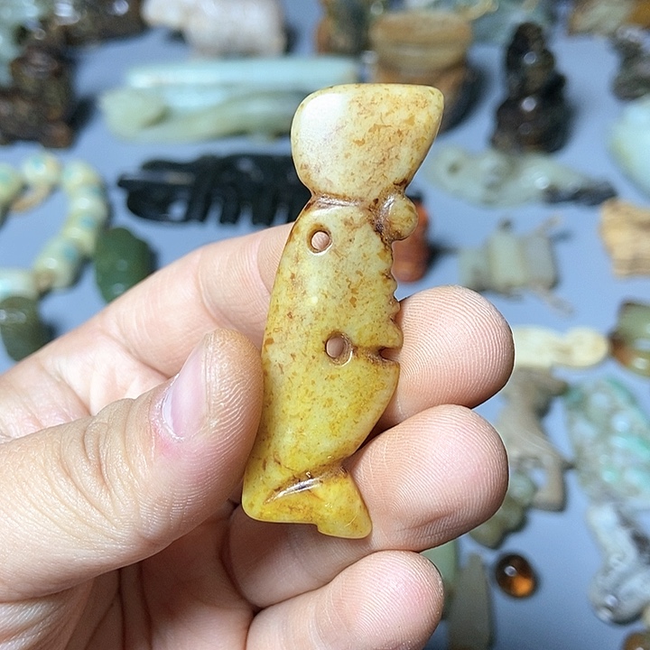 和田玉未镶嵌颈饰171