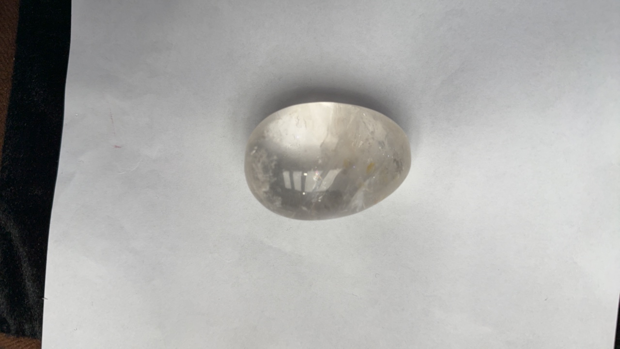 天然水晶白水晶手把件