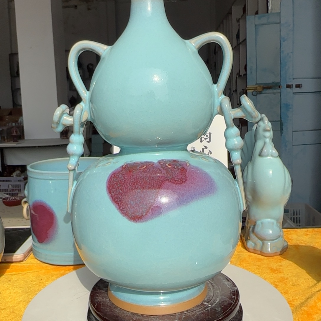 瓷摆件郑家钧窑摆件