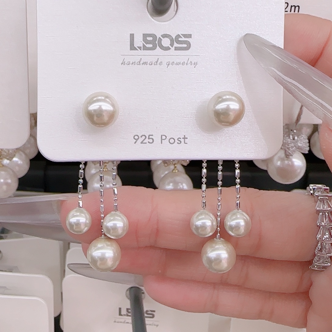 锆石铜合金925银耳环