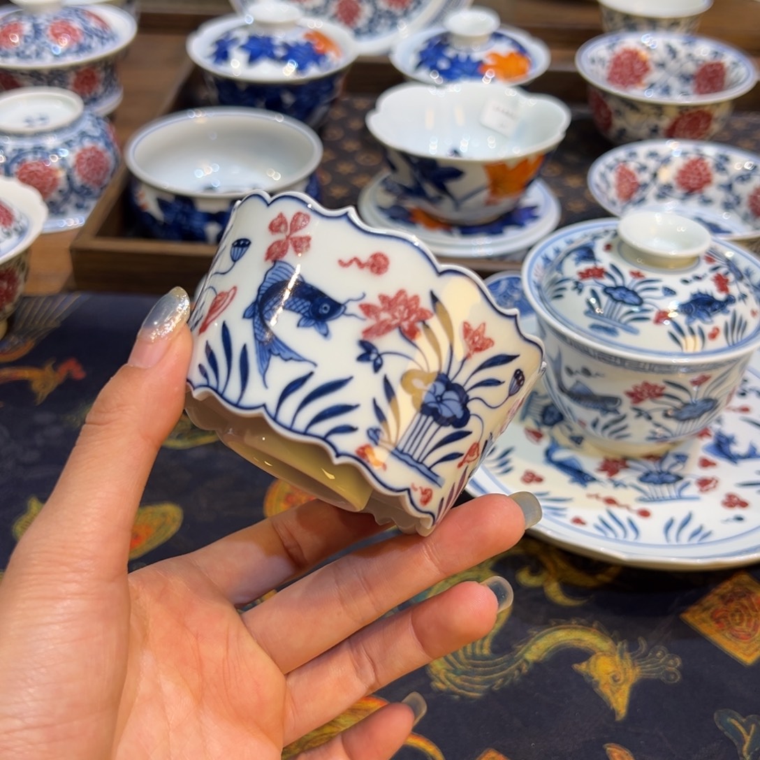 摆件陶瓷景德镇陶瓷茶器百宝箱