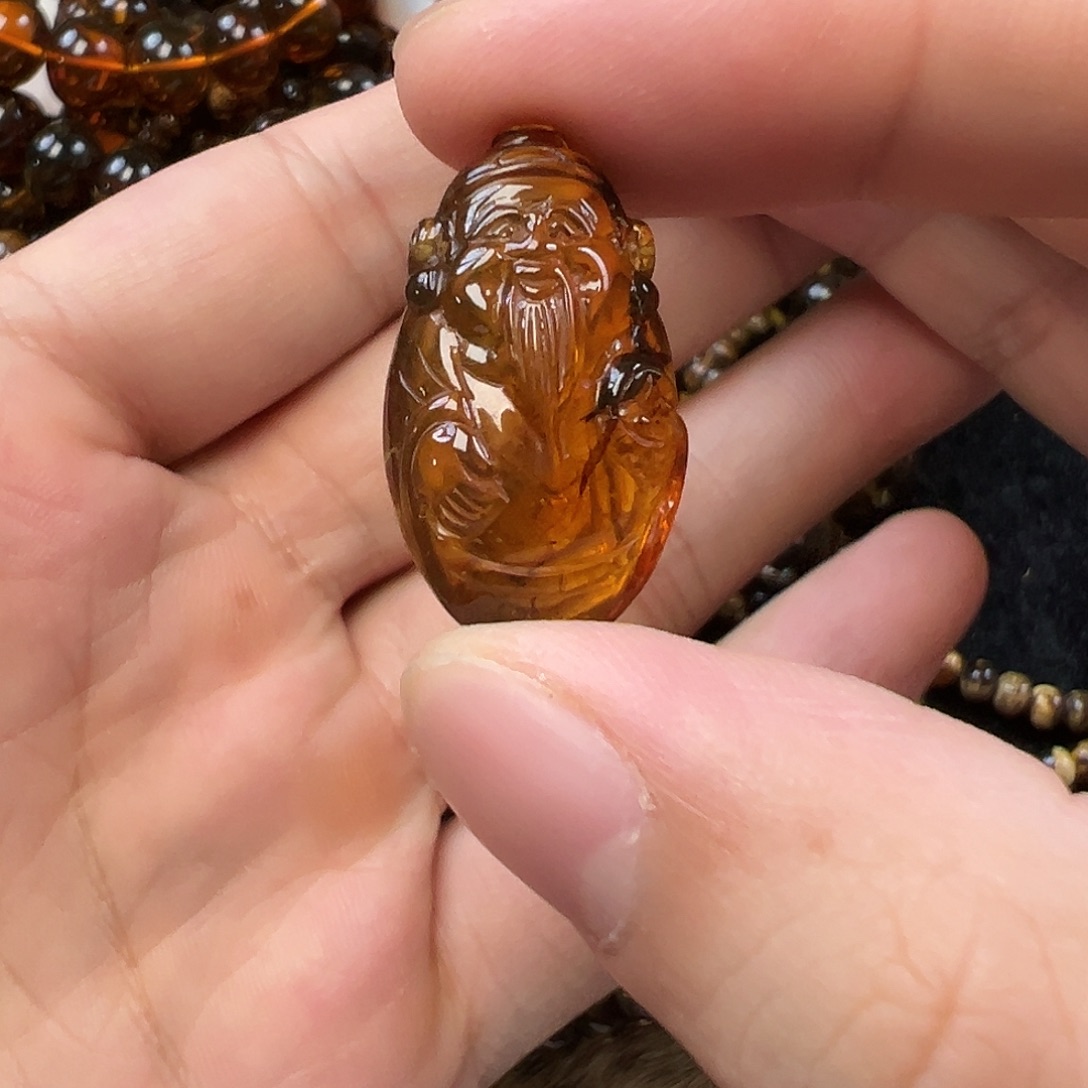 裸石琥珀未镶嵌抚顺琥珀