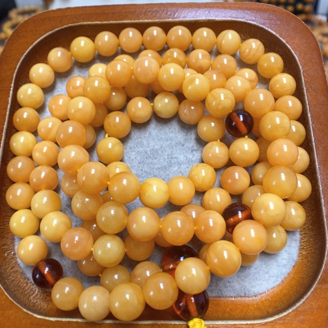 蜜蜡手串未镶嵌蜜蜡