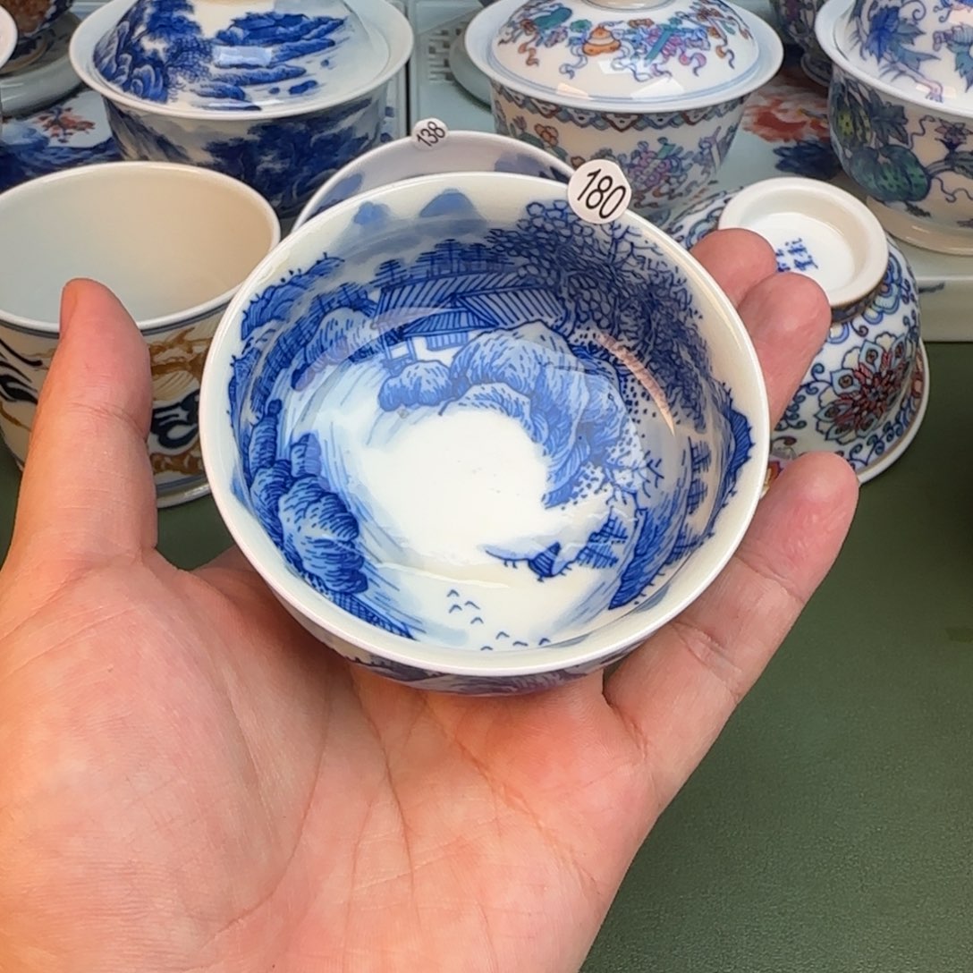 彦祖纯手工手绘茶具180