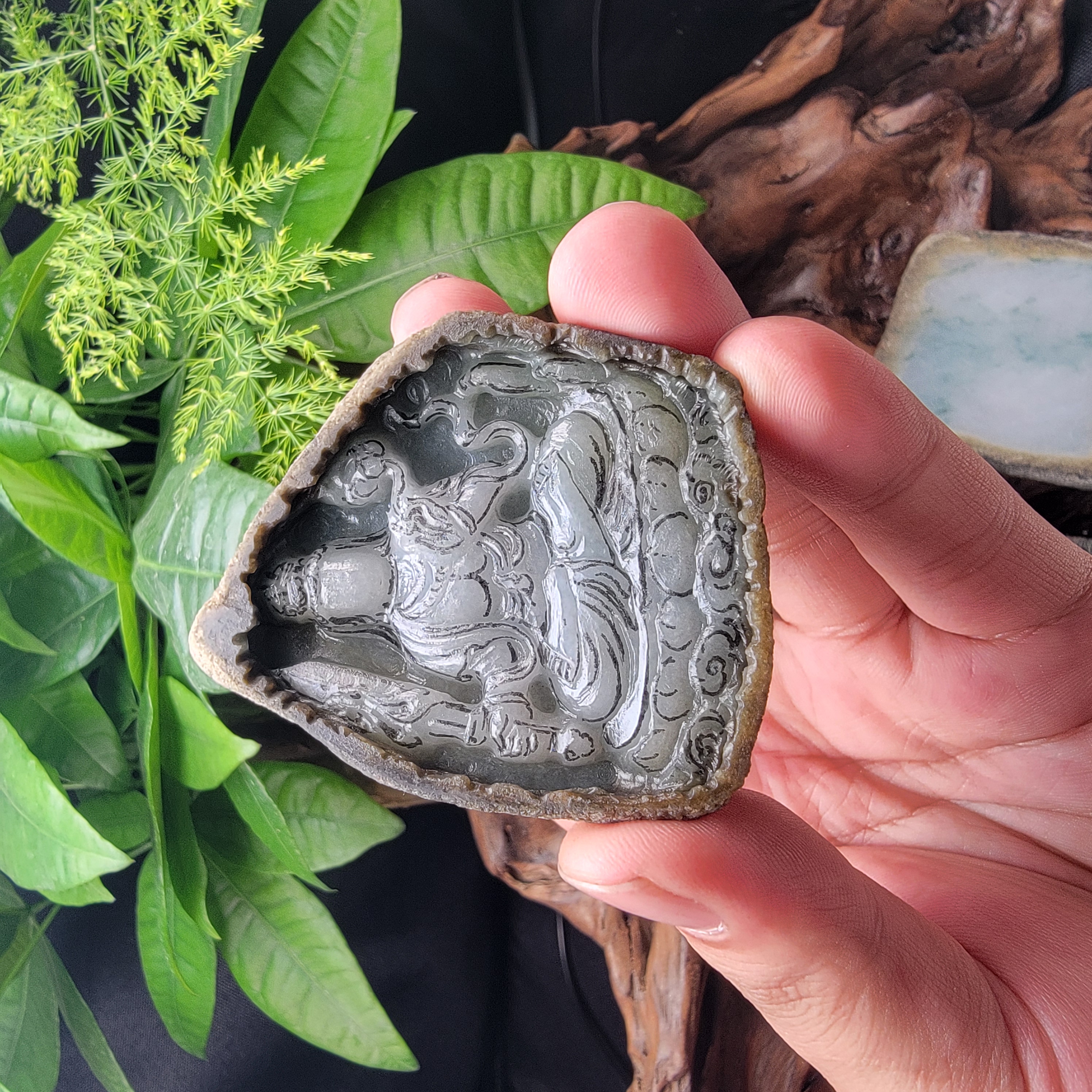 觅云工艺坊翡翠定制--虚空藏菩萨