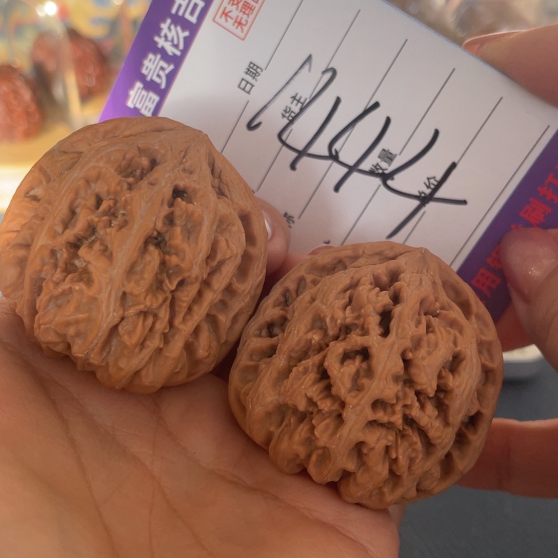 核桃把件43左右高桩全品粗筋