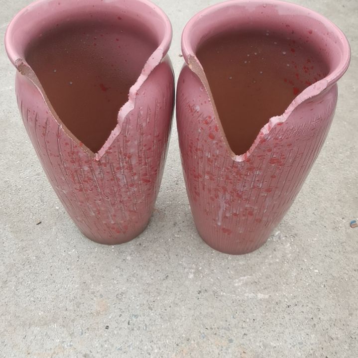 红陶14/26两个盆子