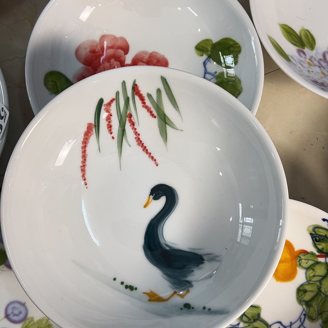 瓷片景德镇陶瓷手工手绘制作