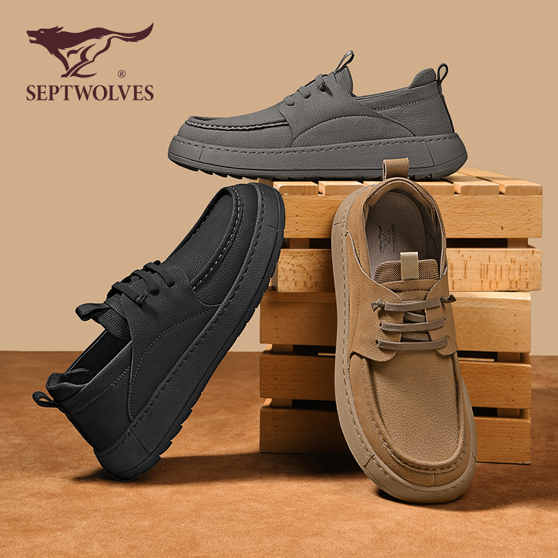 七匹狼男鞋一脚蹬百搭鞋2026春季新款防滑软底勃肯鞋潮流鞋子0009商品图