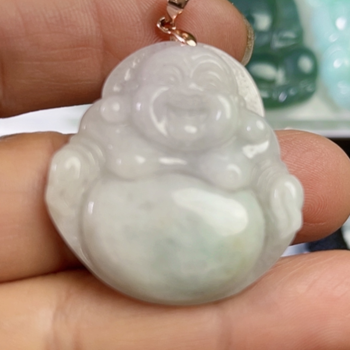 【闪购商品】翡翠颈饰未镶嵌天然翡翠吊坠