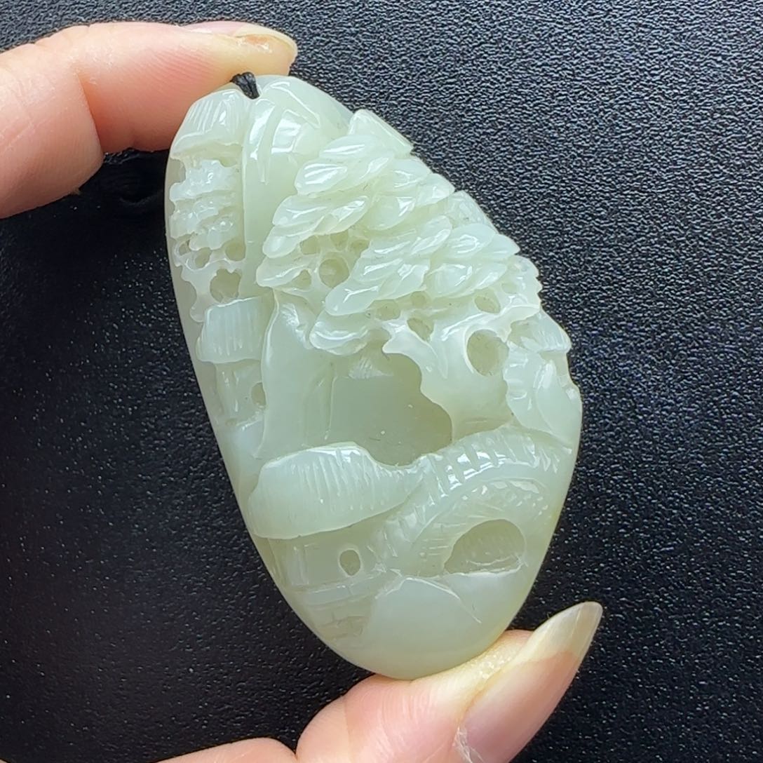 和田玉未镶嵌挂件