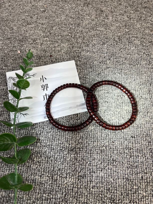 印度小叶紫檀药片串0.7✖️0.4老料随机发