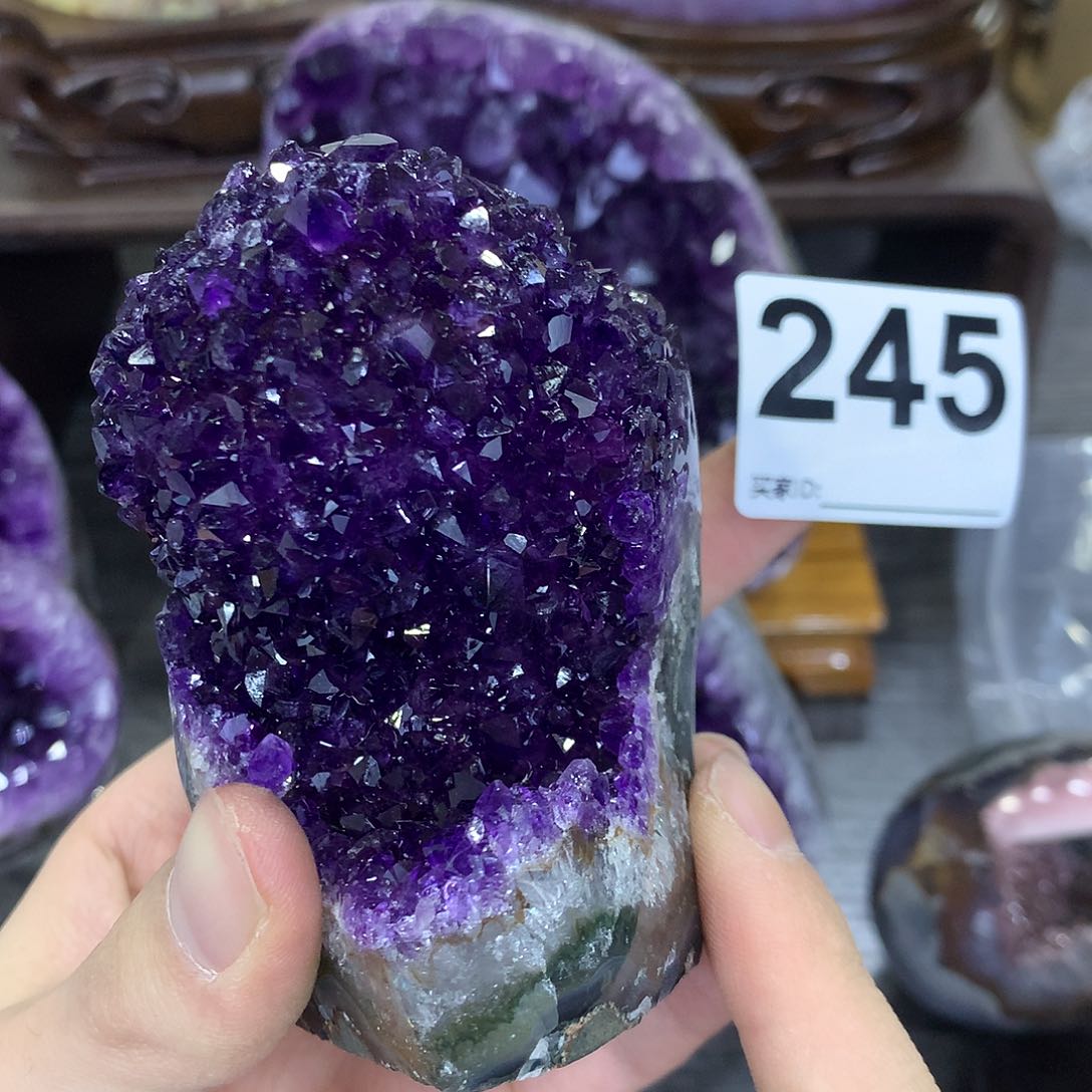 紫晶珠宝半成品未镶嵌245