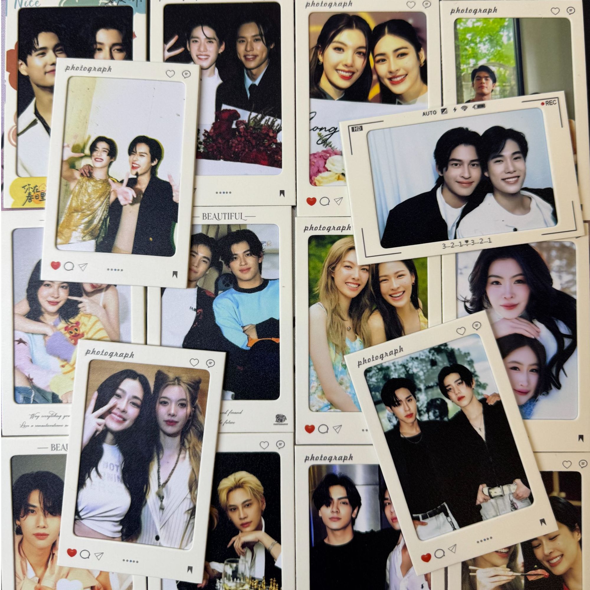 3寸泰娱明星拍立得小卡