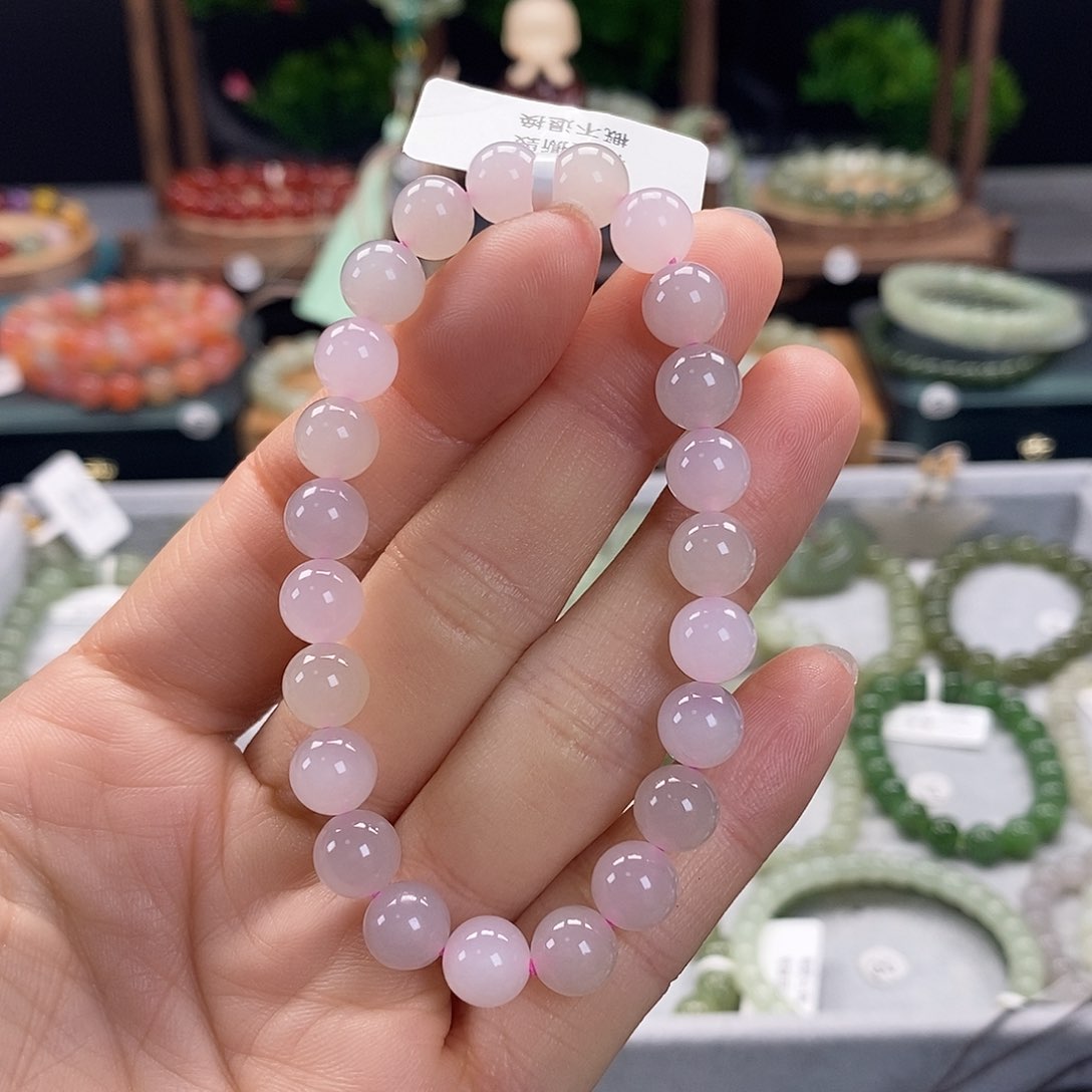 和田玉手链未镶嵌微瑕