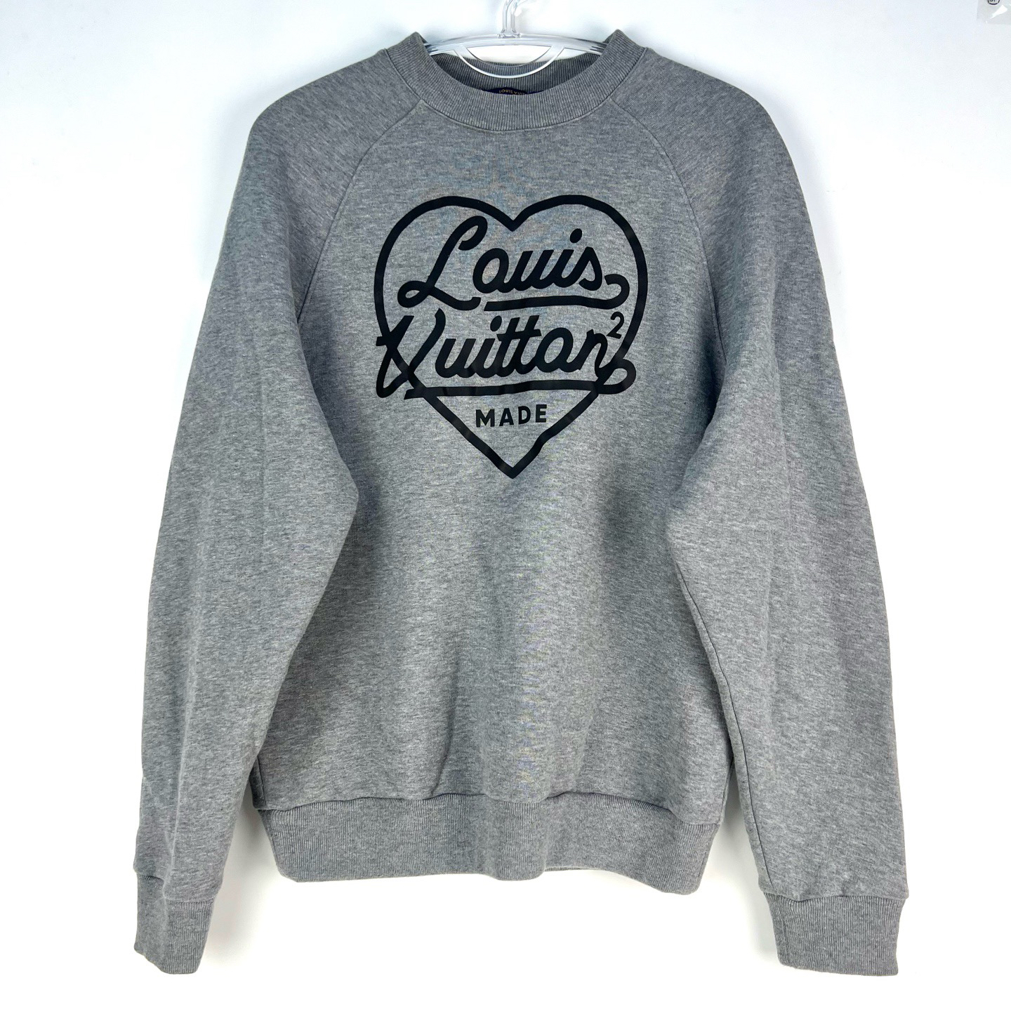 99新 LouisVuitton/路易威登 xs码 灰色爱心联名卫衣 99新 sz0229